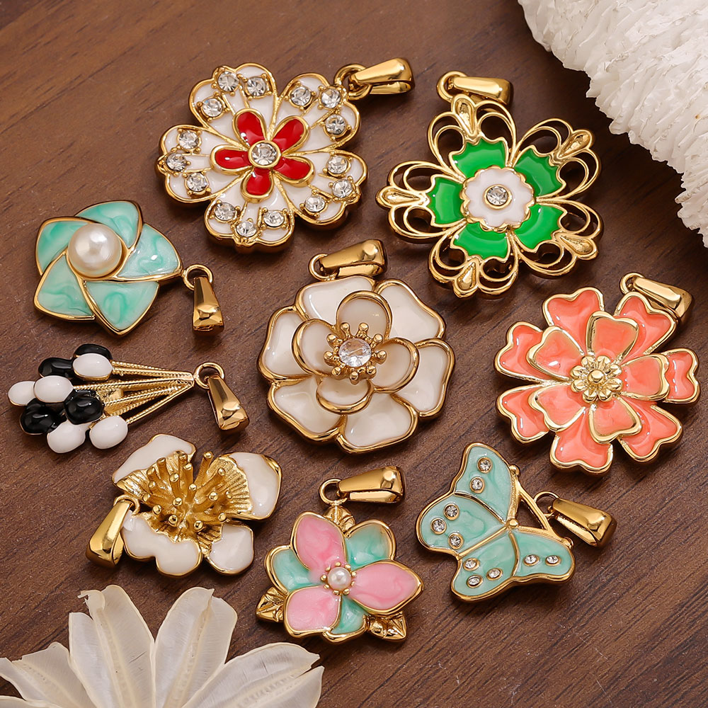 Flower Supplies - 2PCS Stainless Steel Enamel Large Flower