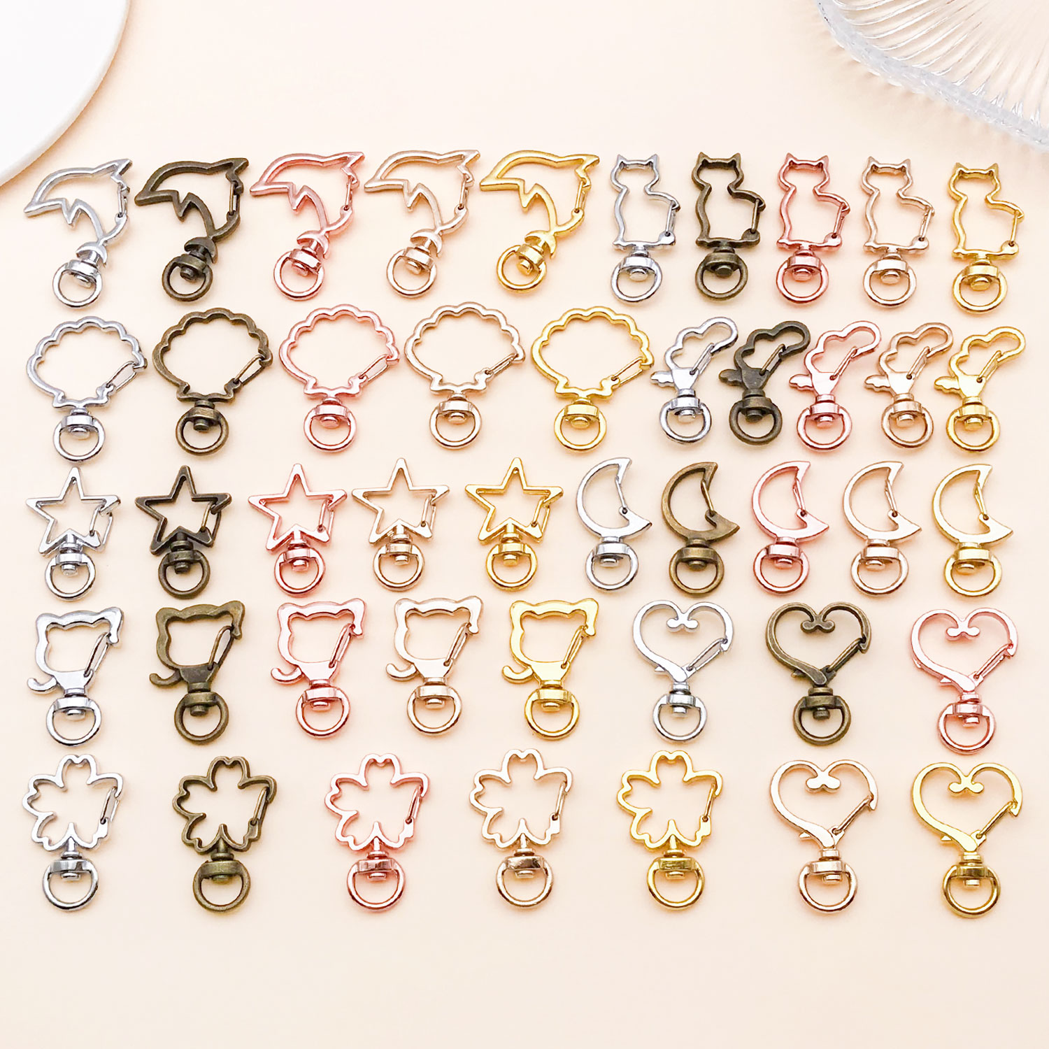 Flower Supplies - 5pcs/lot Heart Star Moon Cat Dog
