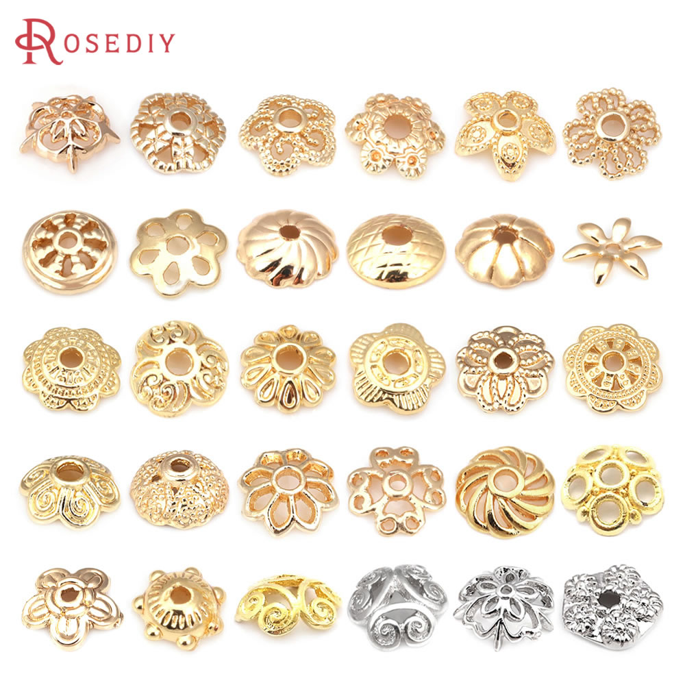 Flower Supplies - Vàng 14K Màu Đồng Hoa Hạt