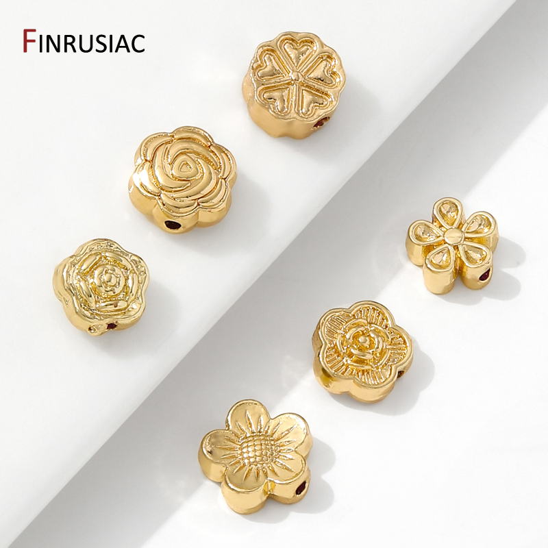Flower Supplies - 14K Gold Plated Brass Flower Spacer
