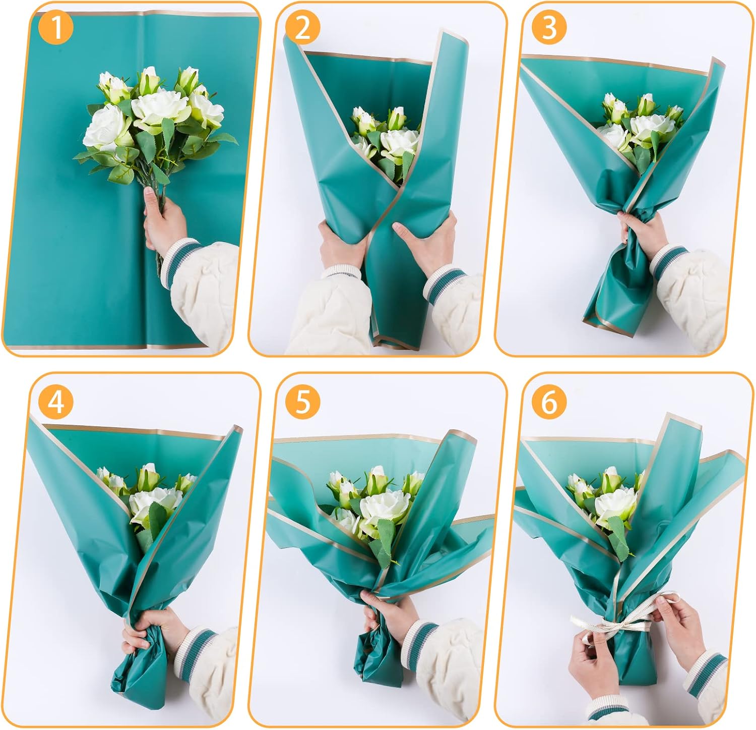 10 Sheets 8colors Flower Bouqu - đánh giá và giá Florist Supply Paper