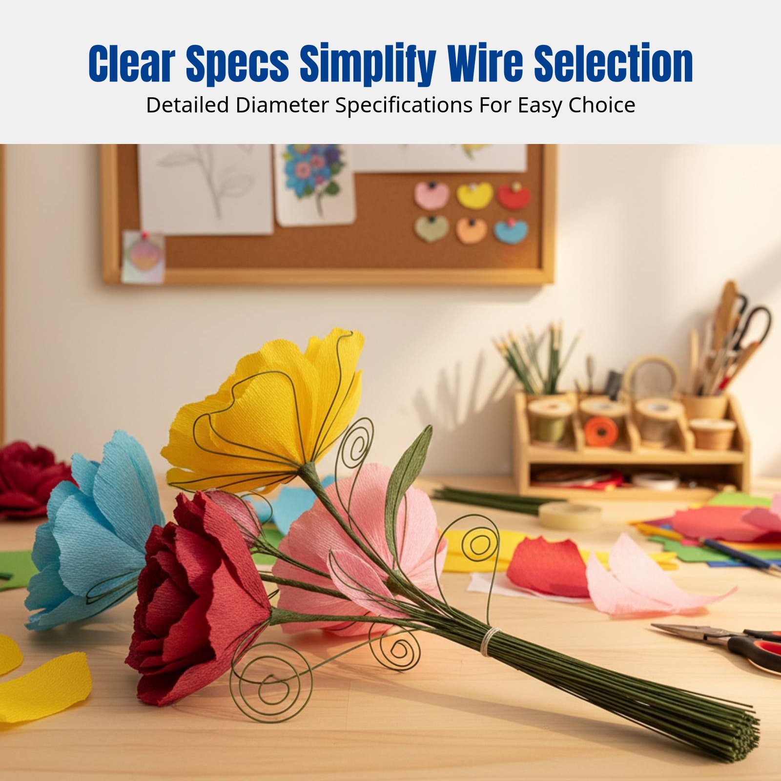 DIY Handcraft Floral Stem Wire - đánh giá và giá Flower Supplies