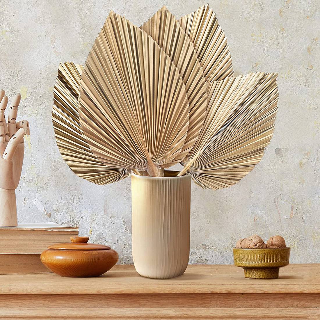 5Pcs Natural Dried Palm Leaves - đánh giá và giá Palm Leaf Dried
