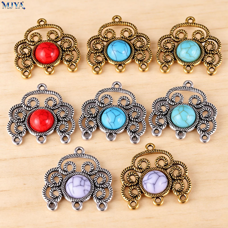 MJYA 5pcs/lot Vintage Alloy Tu - đánh giá và giá Flower Supplies
