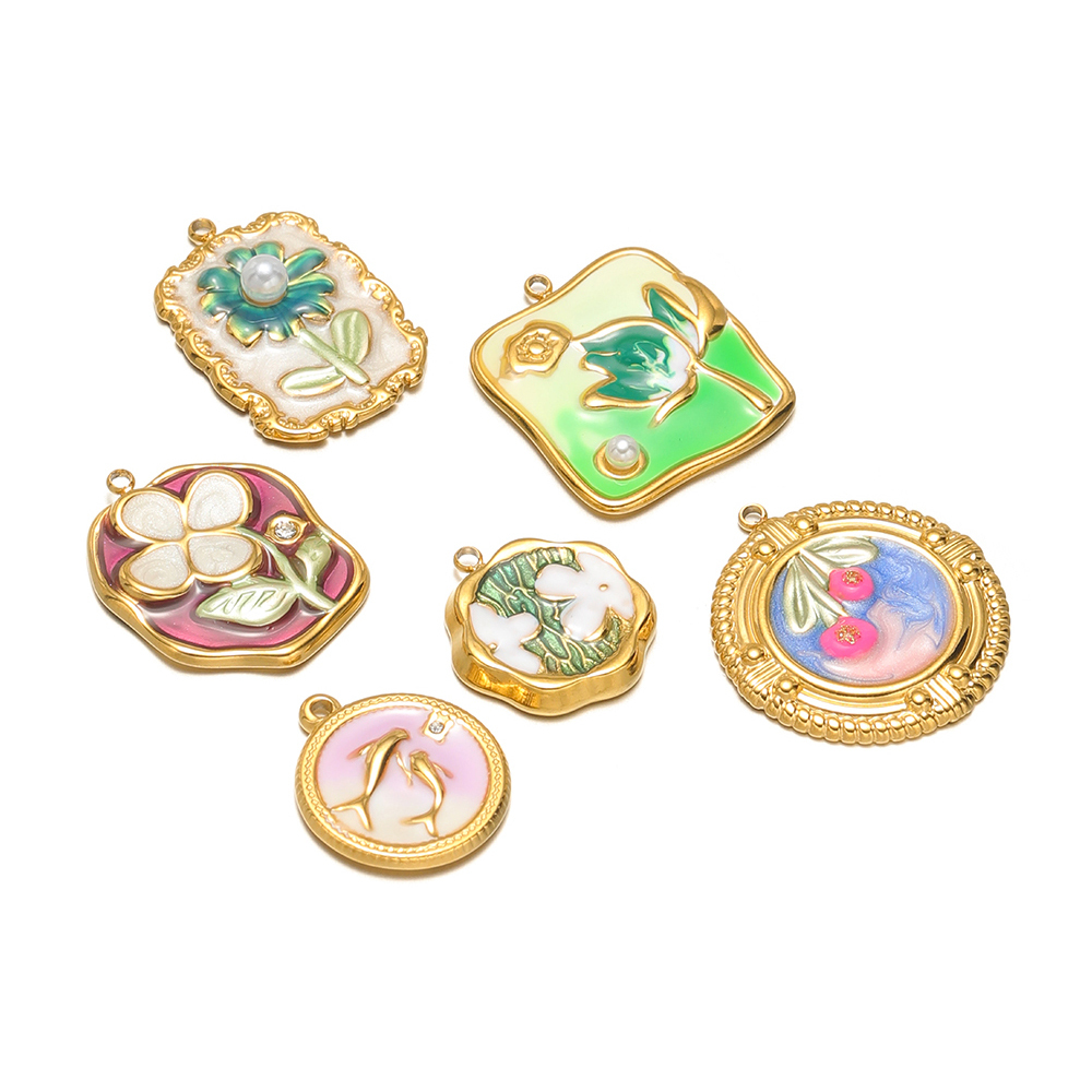 4Pcs Stainless Steel Enamel Fl - đánh giá và giá Flower Supplies