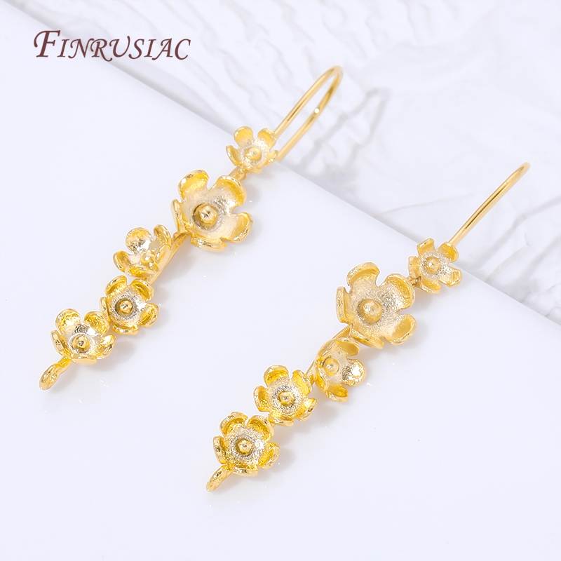 18K Gold Plated Flower Earring - đánh giá và giá Flower Supplies
