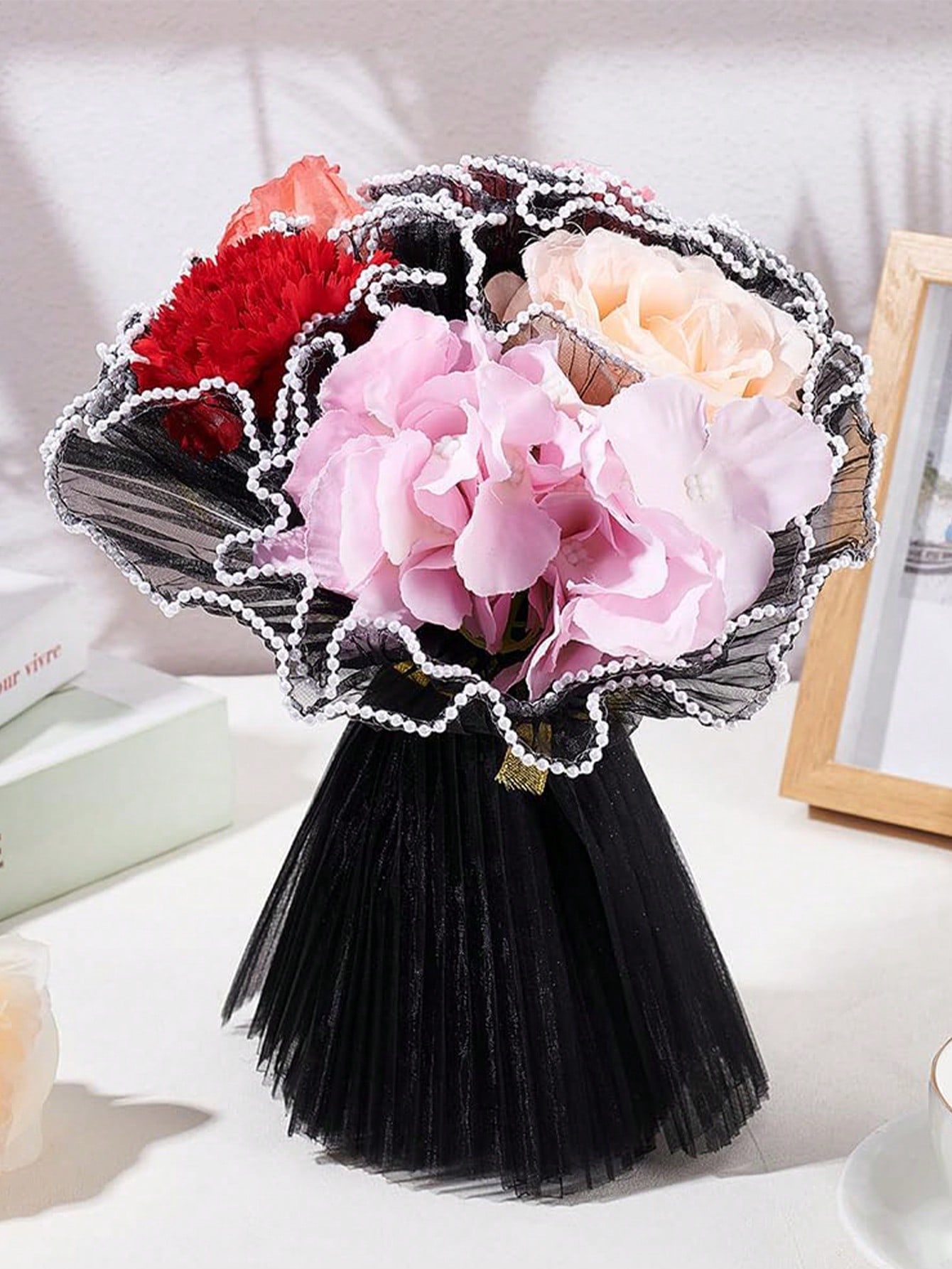 4Yards Faux Pearl Edge Flower  - đánh giá và giá Florist Supply Paper