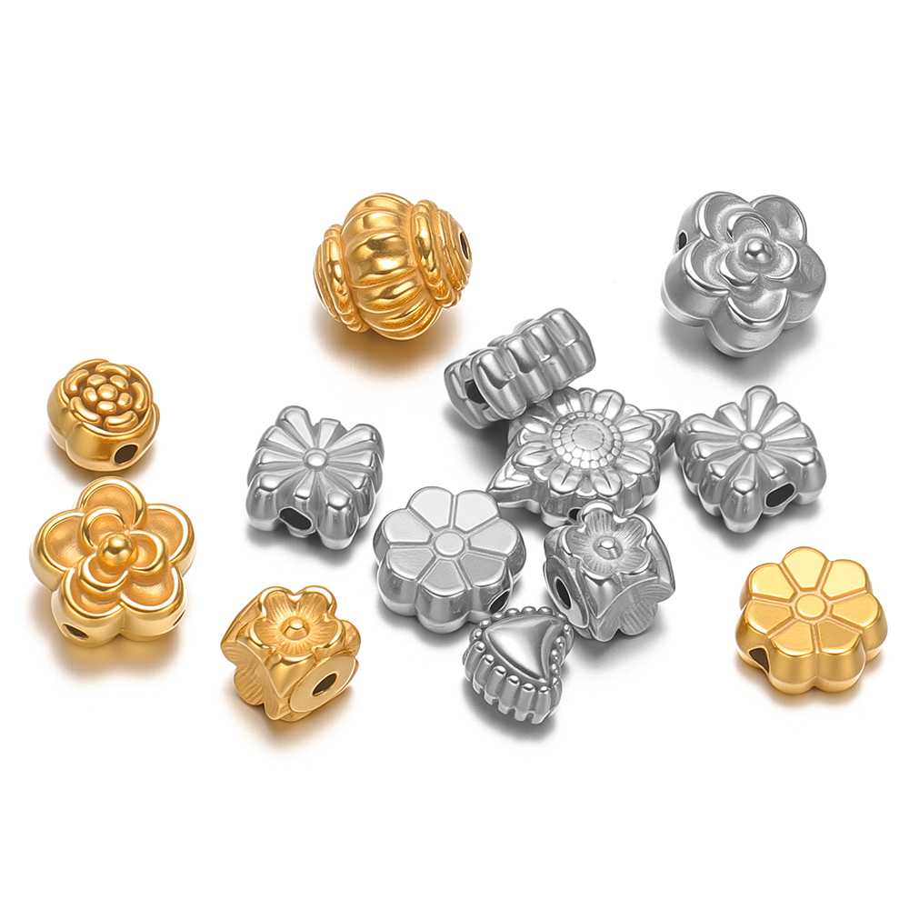 10Pcs Gold Stainless Steel Hea - đánh giá và giá Flower Supplies