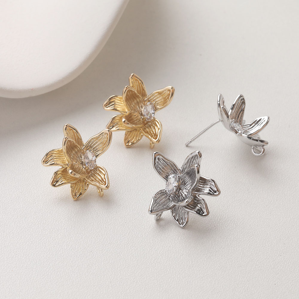 4PCS Dainty Flower Ear Studs E - đánh giá và giá Flower Supplies