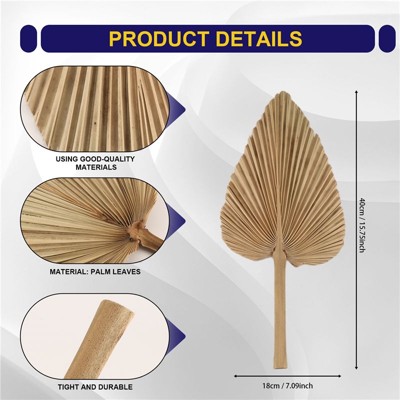 ABKO-6PCS Dried Palm Leaves Na - đánh giá và giá Palm Leaf Dried